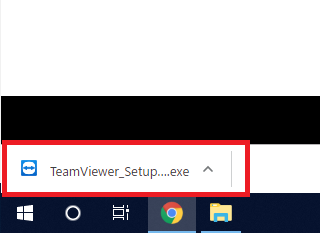 TeamViewer セットアップクリック