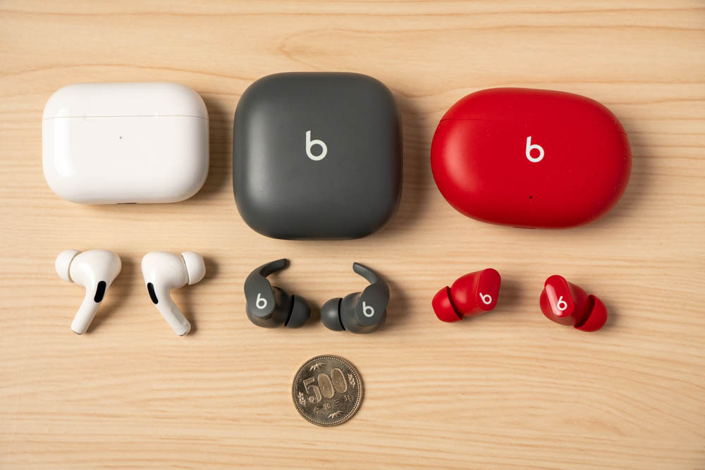 Beats Fit ProとBeats Studio Buds、Apple AirPods Proとの比較